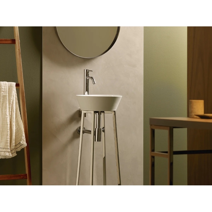 Bathco 8216 - Βάση για νιπτήρα VOLTA 76x40 cm χάλυβας/γυαλιστερό χρώμιο