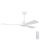 Bathroom ceiling fan διάμετρος 132 cm IP44 λευκό + τηλεχειριστήριο