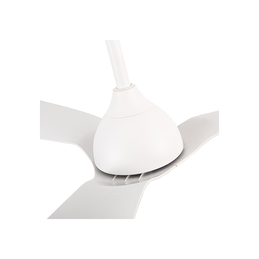 Bathroom ceiling fan διάμετρος 132 cm IP44 λευκό + τηλεχειριστήριο