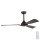 Bathroom ceiling fan διάμετρος 132 cm IP44 μαύρο + τηλεχειριστήριο
