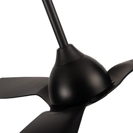Bathroom ceiling fan διάμετρος 132 cm IP44 μαύρο + τηλεχειριστήριο