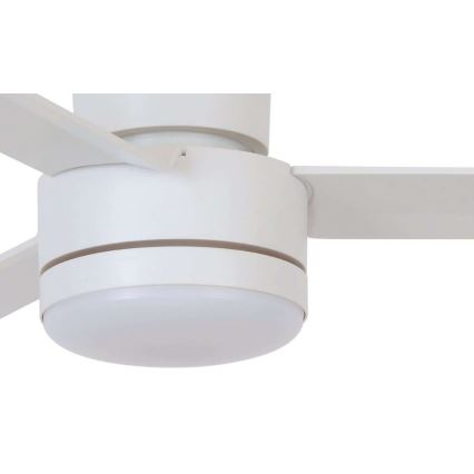 BAYSIDE 213036 - Οροφής ανεμιστήρας LED LAGOON GX53/17W/230V λευκός + τηλεχειριστήριο