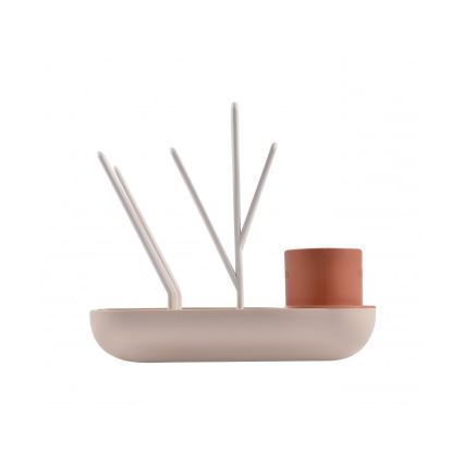 Beaba - Σχάρα αποστράγγισης μπιμπερό μπεζ/πορτοκαλί