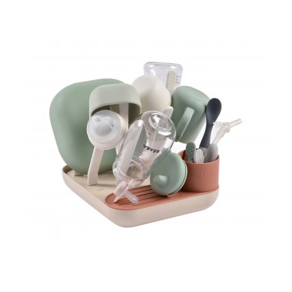 Beaba - Σχάρα αποστράγγισης μπιμπερό μπεζ/πορτοκαλί