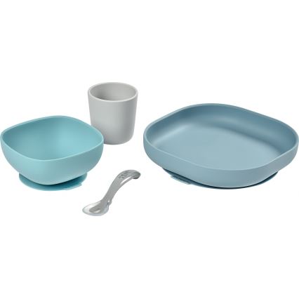 Beaba - Παιδικό σετ φαγητού Jungle 4 τεμάχια