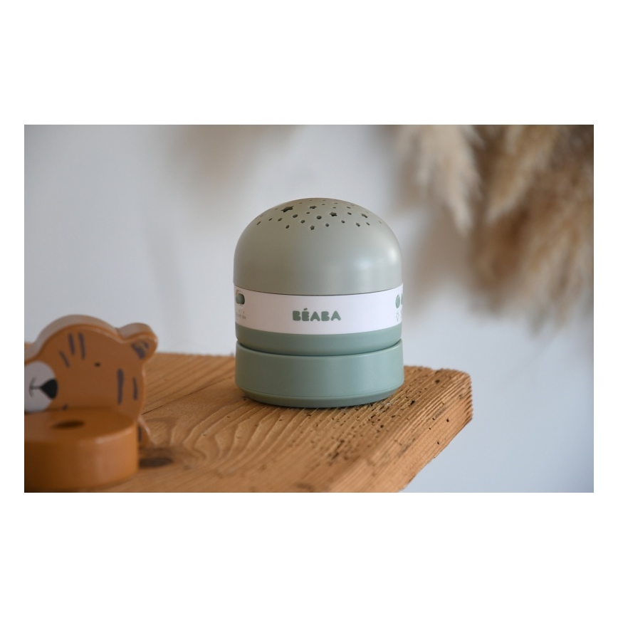 Beaba - Προβολέας με μελωδία PIXIE USB/5V 1300 mAh, πράσινο