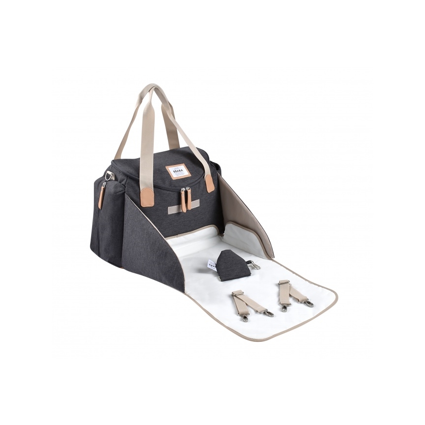 Beaba - Τσάντα αλλαγής ρούχων για καροτσάκι SYDNEY γκρι/μπεζ
