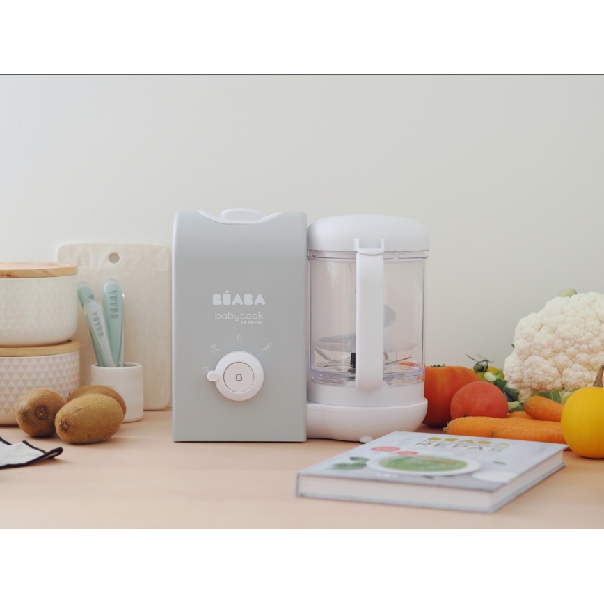 Beaba - Ατμομάγειρας 2 σε 1 BABYCOOK EXPRESS γκρι