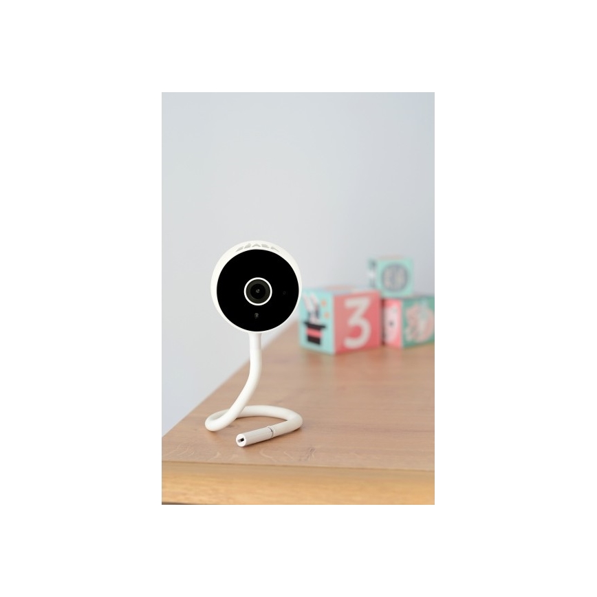 Beaba - Έξυπνο βρεφικό μόνιτορ ZEN CONNECT 5V Wi-Fi λευκό