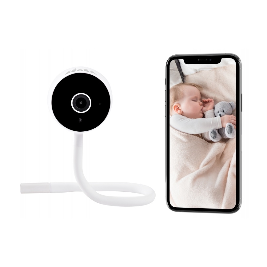 Beaba - Έξυπνο βρεφικό μόνιτορ ZEN CONNECT 5V Wi-Fi λευκό