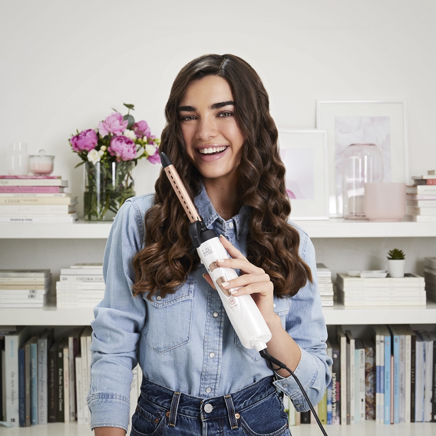 Bellissima 11726 - Βούρτσα θερμού αέρα 5-σε-1 MY PRO 1000W/230V λευκή/ροζ χρυσή