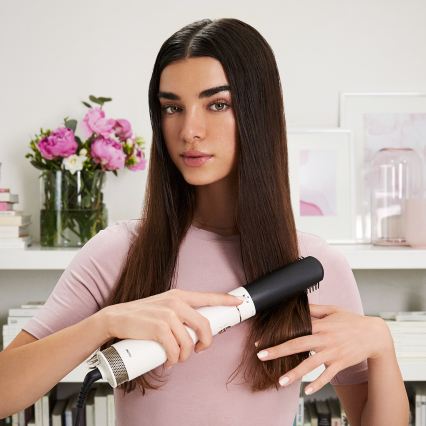 Bellissima 11847 - Βούρτσα θερμού αέρα 8 σε 1 AIR WONDER 1000W/230V λευκό/χρυσό