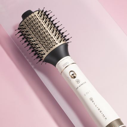 Bellissima 11847 - Βούρτσα θερμού αέρα 8 σε 1 AIR WONDER 1000W/230V λευκό/χρυσό