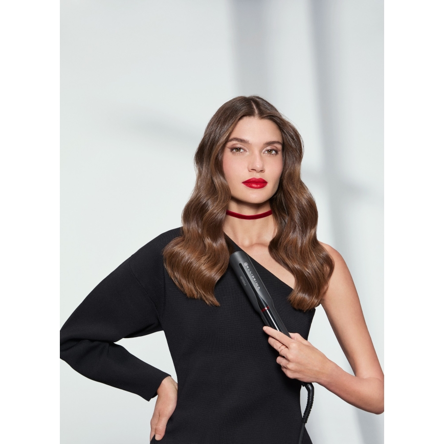 Bellissima 11948 - Ισιωτικό μαλλιών με οθόνη LCD INFRARED 60W/230V μαύρο