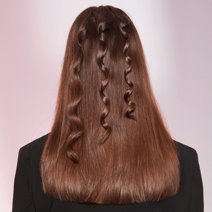 Bellissima 11949 - Κωνική ηλεκτρική ψαλίδα για μπούκλες 40W/230V μαύρο/ροζ