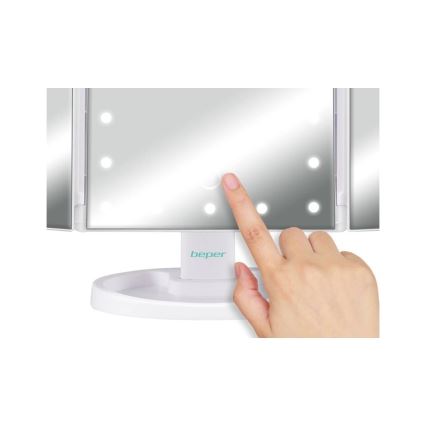 Beper - Καθρέφτης μακιγιάζ με LED φωτισμό 4xAAA/5V