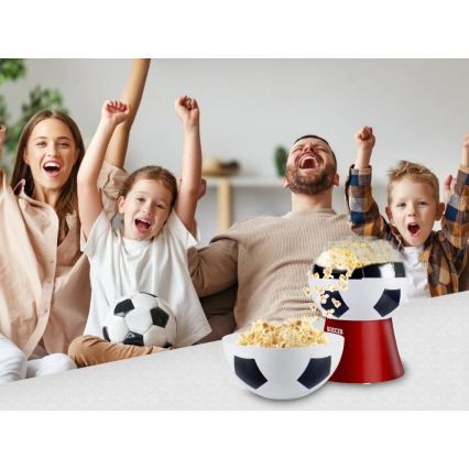 Beper - Ποπκορνιέρα 1200W/230V ποδοσφαιρική/κόκκινη