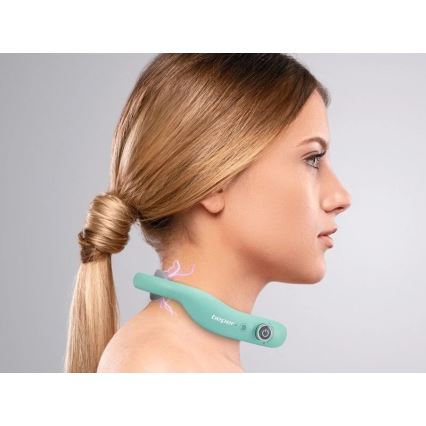 Beper - Επαναφορτιζόμενη συσκευή μασάζ για τον αυχένα EMS 5V/900 mAh, σε απόχρωση μέντας