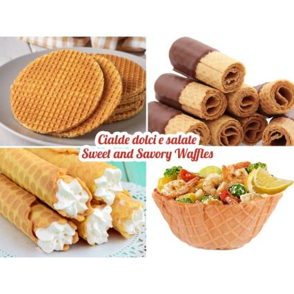 Beper - Βαφλιέρα 2 σε 1 1000W/230V κόκκινη