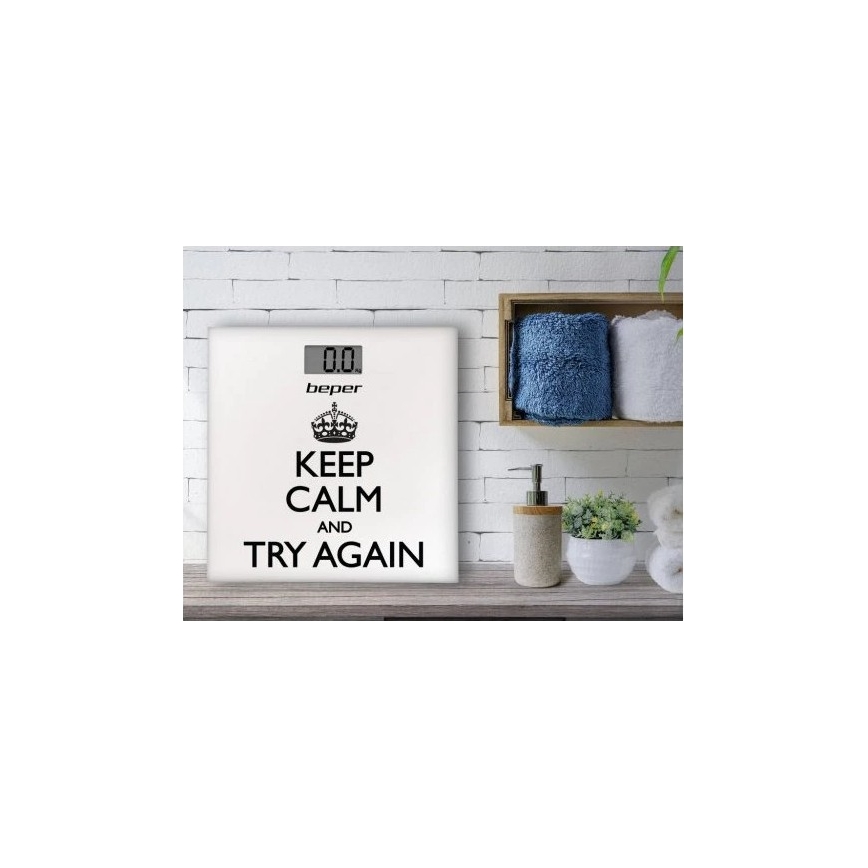 Beper - Ψηφιακή προσωπική ζυγαριά με οθόνη LCD 1xCR2032