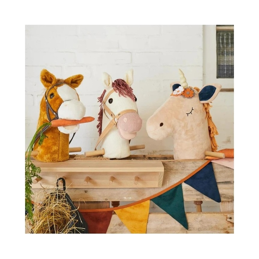 Bieco - Αλογάκι ιππασίας με στικ, Hobby horse MAGIC μονόκερος