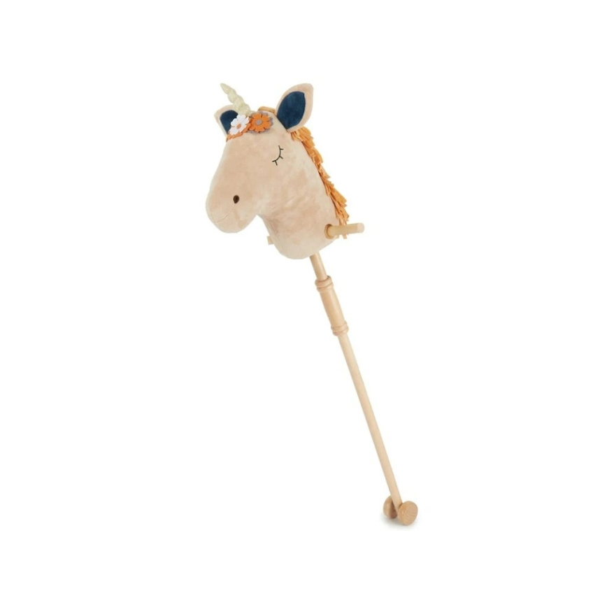 Bieco - Αλογάκι ιππασίας με στικ, Hobby horse MAGIC μονόκερος