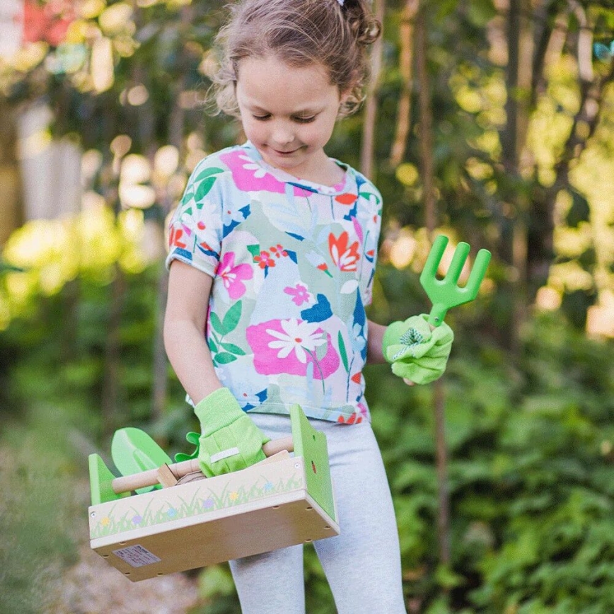 Bigjigs Toys - Gardening σετ in a crate