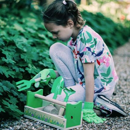 Bigjigs Toys - Gardening σετ in a crate