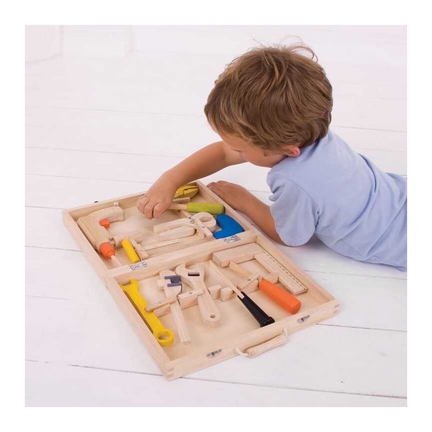 Bigjigs Toys - Ξύλινη κασετίνα με εργαλεία