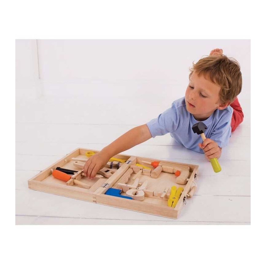Bigjigs Toys - Ξύλινη κασετίνα με εργαλεία