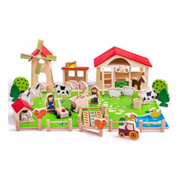 Bigjigs Toys - Ξύλινη φάρμα