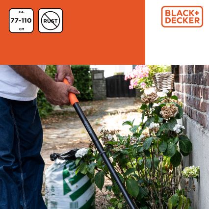 BLACK+DECKER - Τσουγκράνα τηλεσκοπική 77-110 cm