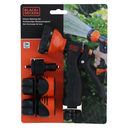 BLACK+DECKER - Πιστόλι ποτίσματος με 3 συνδέσμους