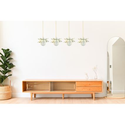 Bohemia-Design - Κρεμαστό φωτιστικό με καλώδιο 1xE27/60W/230V κρεμ
