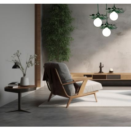 Bohemia-Design - Κρεμαστό φωτιστικό με καλώδιο 1xE27/60W/230V πράσινο