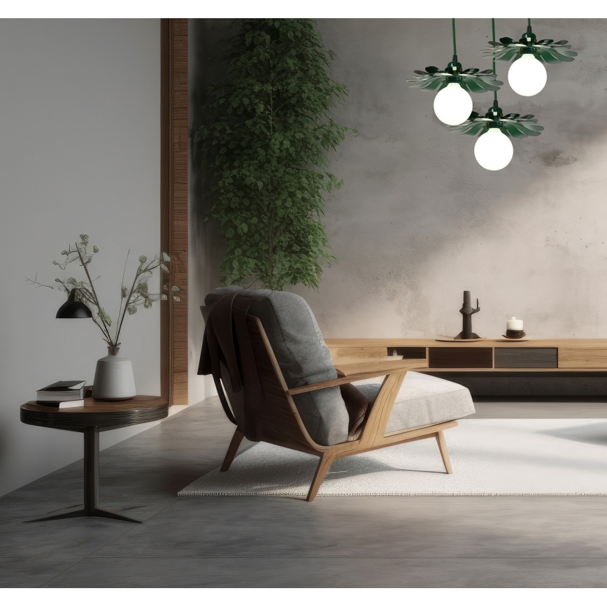 Bohemia-Design - Κρεμαστό φωτιστικό με καλώδιο 1xE27/60W/230V πράσινο