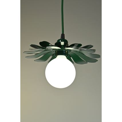 Bohemia-Design - Κρεμαστό φωτιστικό με καλώδιο 1xE27/60W/230V πράσινο