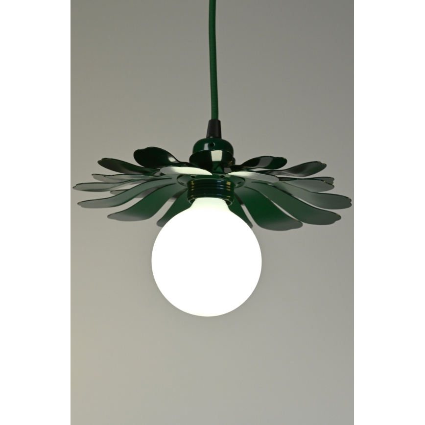 Bohemia-Design - Κρεμαστό φωτιστικό με καλώδιο 1xE27/60W/230V πράσινο