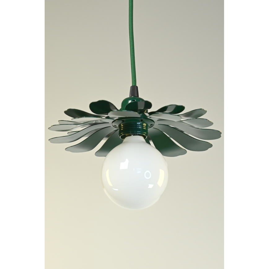 Bohemia-Design - Κρεμαστό φωτιστικό με καλώδιο 1xE27/60W/230V πράσινο