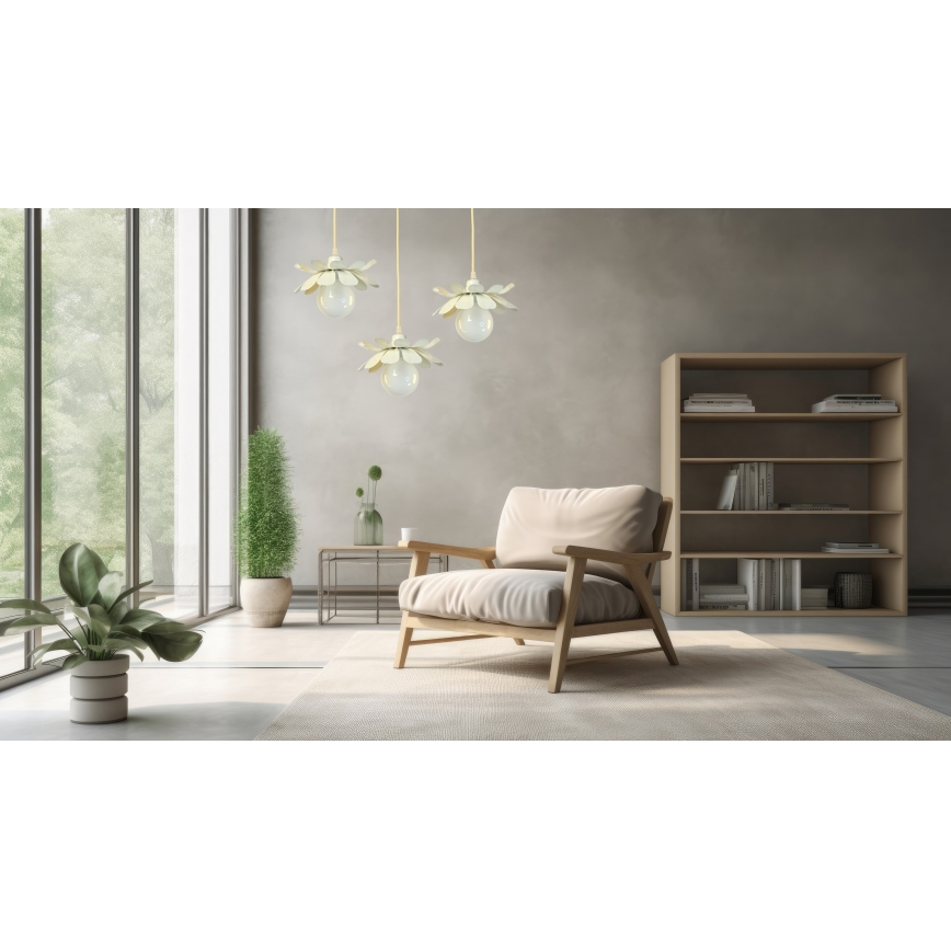 Bohemia-Design - Κρεμαστό φωτιστικό με καλώδιο 1xE27/60W/230V εκρού