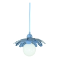 Bohemia-Design - Κρεμαστό φωτιστικό με καλώδιο 1xE27/60W/230V μπλε