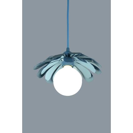 Bohemia-Design - Κρεμαστό φωτιστικό με καλώδιο 1xE27/60W/230V μπλε