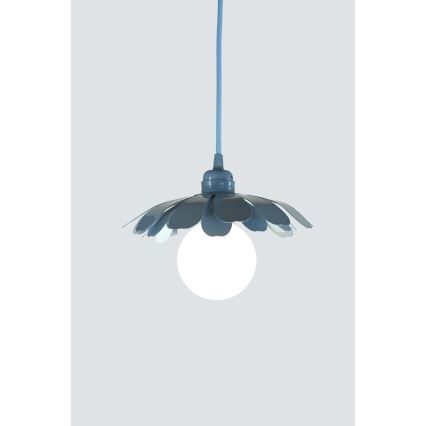 Bohemia-Design - Κρεμαστό φωτιστικό με καλώδιο 1xE27/60W/230V μπλε