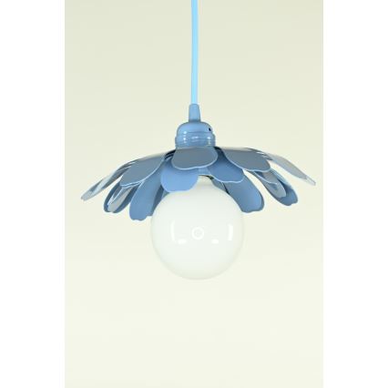 Bohemia-Design - Κρεμαστό φωτιστικό με καλώδιο 1xE27/60W/230V μπλε