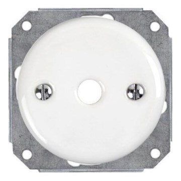 Bohemia-Design - Κεραμική ρετρό διέλευση καλωδίου, λευκή