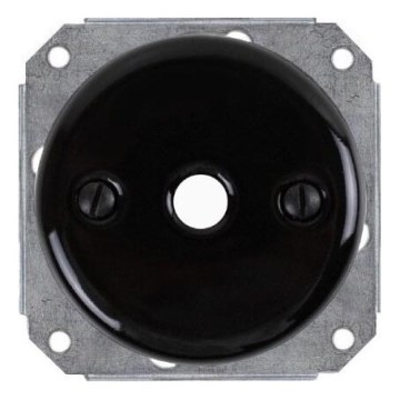 Bohemia-Design - Κεραμικός ρετρό δακτύλιος διέλευσης καλωδίου μαύρος