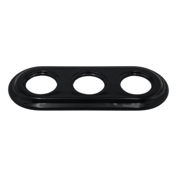 Bohemia-Design - Πορσελάνινη ρετρό τριπλή κορνίζα μαύρη