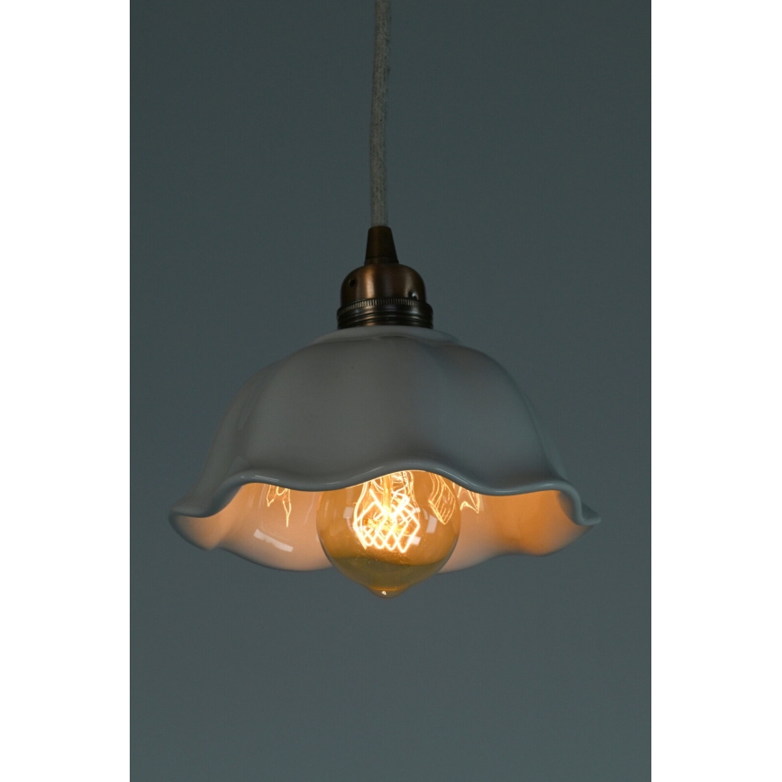 Bohemia-Design - Πορσελάνινο κρεμαστό φωτιστικό με καλώδιο 1xE27/60W/230V