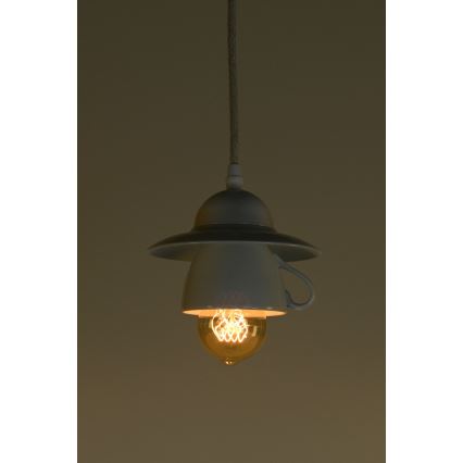 Bohemia-Design - Πορσελάνινο κρεμαστό φωτιστικό με καλώδιο 1xE27/60W/230V