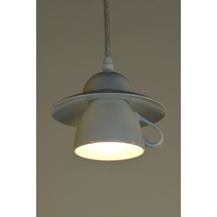 Bohemia-Design - Πορσελάνινο κρεμαστό φωτιστικό με καλώδιο 1xE27/60W/230V